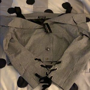 Black and white jacket